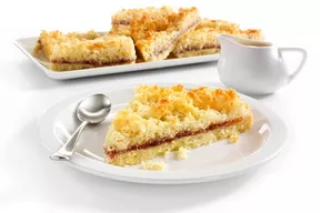 Coconut & Raspberry Jam Shortcakes