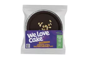 We Love Cake Vegan & Gluten Free Salted Caramel & Chocolate Tart