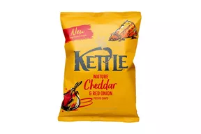 Kettle Mature Cheddar & Red Onion Crisps
